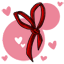 Lovingly Tied Heart Bow