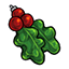 Green Holly Berry Ornament