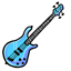 Blueberry Electric Bass