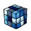 Blue Puzzle Cube