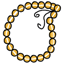Gold Mardi Gras Beads