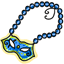 Blue Mask Beads