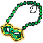 Green Mask Beads