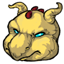 Yellow Red Rreign Head Beanbag