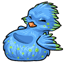Blue Bird Beanbag