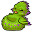 Green Bird Beanbag