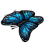 Blue Morpho Butterfly Beanbag