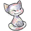 Doodle Blob Kitty Beanbag
