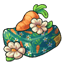 Floral Carrot Beanbag