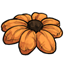 Orange Flower Beanbag