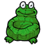 Green Frog Beanbag