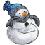 Fuzzy Snowman Beanbag