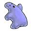 Blue Ghostish Beanbag