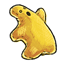 Yellow Ghostish Beanbag