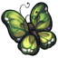 Green Butterfly Beanbag