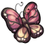Pink Butterfly Beanbag