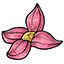 Pink Pointed Petal Flower Beanbag