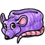 Purple Super Cute Rat Beanbag