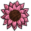 Pink Sunflower Beanbag
