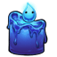 Blue Dancing Candle
