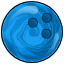 Blue Bowling Ball