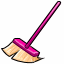 Pink Household Broom