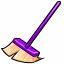 Purple Household Broom