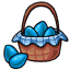 Blue Vesnali Egg Basket