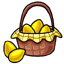 Yellow Vesnali Egg Basket