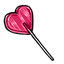 Raspberry Heart Lolly