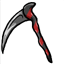Black and Red Candy Scythe