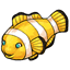 Yellow Huggable Clownfish