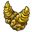 Golden Twisted Hellion Horns