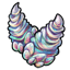 Opalescent Twisted Hellion Horns