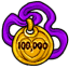 100k Users Medallion