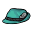 Turquoise Alpine Hat