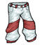 White and Red Snow Pants
