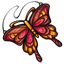 Autumnal Stained Glass Butterfly