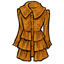 Honey Textured Ruffle Coat