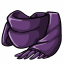 Big Fuzzy Purple Scarf