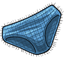Blue Knitted Bikini Bottom