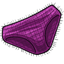 Purple Knitted Bikini Bottom