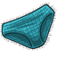 Turquoise Knitted Bikini Bottom