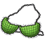 Green Knitted Bikini Top