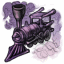 Billowy Purple Train Smoke