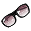 Black Giant Plum Sunglasses