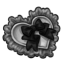 Black Lolita Heart Ruffle Pinafore
