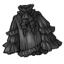 Black Ouji Lolita Ruffle Top