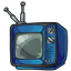 Blocky Blue Television