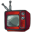 Blocky Red Television